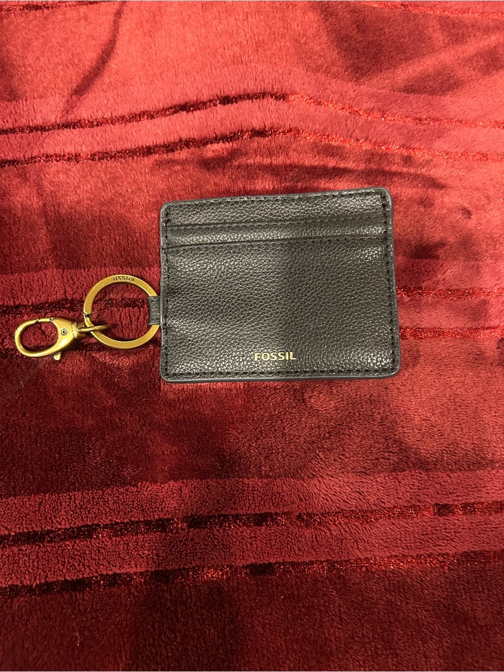 3 for 30$ * Fossil Sofia Card CaseBlack Leather